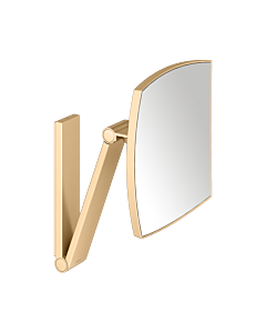 KEUCO iLook_move miroir cosmétique 17613250000 carré, grossissement 5x, modèle mural, laiton brossé