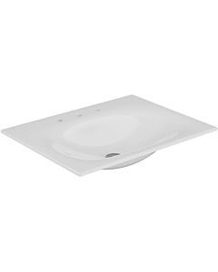 Keuco Waschtisch Edition 11 31140310703 705 x 17 x 538 mm, weiss CleanPlus, 3 Hahnlöcher