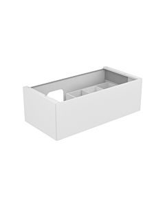 Keuco Edition 11 vanity unit 31253280100 105 x 35 x 53.5 cm, with LED lighting, silk matt lacquer, satin cashmere glass