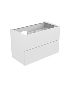 Keuco Edition 11 Waschtischunterschrank 31255570000 105 x 70 x 53,5 cm, Lack Seidenmatt, Glas Schwarz