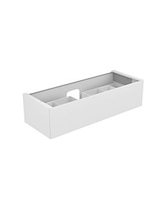 Keuco Edition 11 Waschtischunterschrank 31261210100 140 x 35 x 53,5 cm, mit LED-Beleuchtung, Lack Hochglanz Weiß