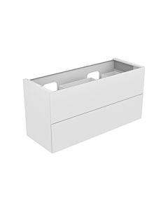 Keuco Edition 11 Waschtischunterschrank 31264110000 140 x 70 x 53,5 cm, Lack Seidenmatt, Glas Anthrazit klar
