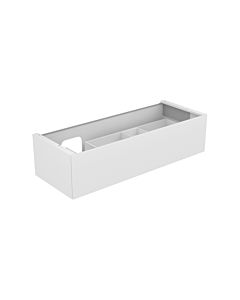 Keuco Edition 11 Waschtischunterschrank 31265280100 140 x 35 x 53,5 cm, mit LED-Beleuchtung, Lack Seidenmatt, Glas cashmere satiniert