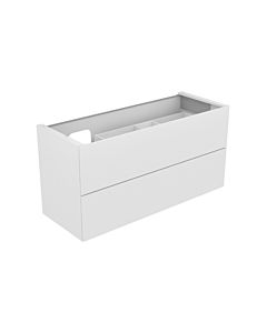 Keuco Edition 11 Waschtischunterschrank 31268180000 140 x 70 x 53,5 cm, Lack Seidenmatt, Glas Cashmere klar
