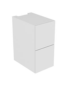 Keuco Edition 11 module match0 31314570100 laqué mat soyeux, verre noir, 35 x 70 x 53,5 cm, avec éclairage LED