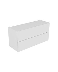 Keuco Edition 11 Modul-Unterbauschrank 31317270000 140 x 70 x 53,5 cm, Lack Seidenmatt, Glas weiß satiniert