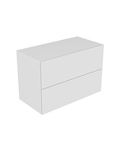 Keuco Edition 11 Sideboard 31325280100 105 x 35 x 53,5 cm, mit LED-Beleuchtung, Lack Seidenmatt, Glas cashmere satiniert