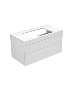 Keuco Edition 400 Waschtischunterbau 31572380100 100x54,6x53,5cm, mit Hahnloch, Weiß