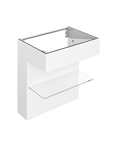 Keuco Edition 11 ART vanity unit 32510510801 80x87x49cm, with shelf, interior lighting, satin finish, white