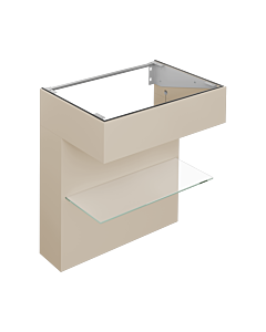 Keuco Edition 11 ART Waschtischunterschrank 32510520801 80x87x49cm, mit Ablage, Innenbeleuchtung, Lack seidenmatt, sand