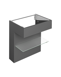 Keuco Edition 11 Art Vanity unit 32510540800 80x87x49cm, with shelf, satin finish, smoke