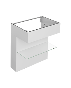 Keuco Edition 11 Art Meuble sous-vasque 32510550800 80x87x49cm, avec étagère, finition satinée, Manhattan