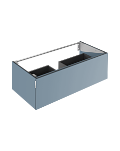 Keuco vanity unit Edition 11 Art 32511331201 120x35x49cm, 2000 front pull-out, interior lighting, satin lacquer, satin glass, blue satin