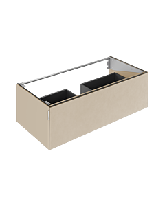Keuco vanity unit Edition 11 Art 32511811201 120x35x49cm, 2000 front pull-out, interior lighting, satin finish, Bathroom ceramics , sand, sahara