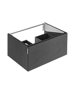 Keuco Edition 11 Art vanity unit 32511920800 80x35x49cm, 2000 front pull-out, Bathroom ceramics , basalt