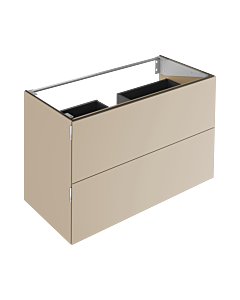 Keuco Edition 11 Art Vanity unit 32512521201 120x70x49cm, 2 front drawers, interior lighting, satin finish, sand