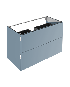 Keuco Edition 11 Art Vanity unit 32512531200 120x70x49cm, 2 front drawers, satin finish, blue satin