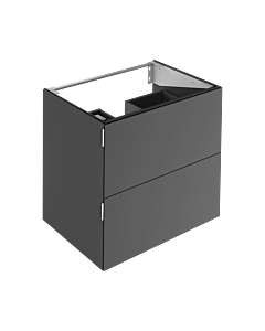 Keuco Edition 11 Art Vanity unit 32512540801 80x70x49cm, 2 front drawers, interior lighting, satin finish, smoke
