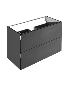 Keuco Edition 11 Art vanity unit 32512821200 120x70x49cm, 2 front drawers, satin finish, Bathroom ceramics , smoke, basalt