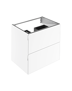 Keuco Edition 11 Art Vanity unit 32512840800 80x70x49cm, 2 front drawers, satin glass, white
