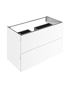 Keuco Edition 11 Art Vanity unit 32512841200 120x70x49cm, 2 front drawers, satin glass, white