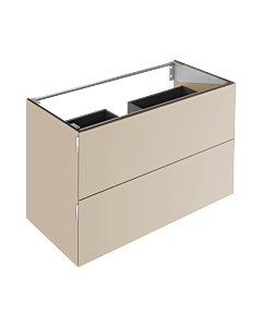 Keuco Edition 11 Art Vanity unit 32512851200 120x70x49cm, 2 front drawers, satin glass, sand