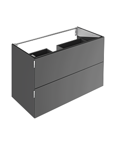 Keuco Edition 11 Art Vanity unit 32512871201 120x70x49cm, 2 front drawers, interior lighting, satin glass, smoke