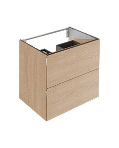 Keuco Edition 11 Art Vanity unit 32512890801 80x70x49cm, 2 front drawers, interior lighting, veneer, Eiche hell