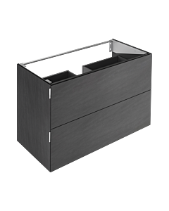 Keuco Edition 11 Art vanity unit 32512921200 120x70x49cm, 2 front drawers, Bathroom ceramics , basalt