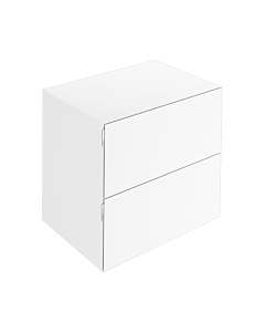 Keuco Edition 11 Art Sideboard 32542310801 80x70x49cm, 2 front drawers, interior lighting, satin lacquer, satin glass, white