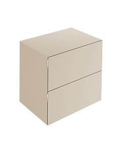 Keuco Edition 11 Art Sideboard 32542320801 80x70x49cm, 2 front drawers, interior lighting, satin lacquer, glass satined, sand