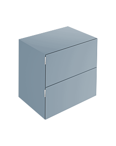 Keuco Edition 11 Art Sideboard 32542330801 80x70x49cm, 2 front drawers, interior lighting, satin lacquer, satin glass, blue satin