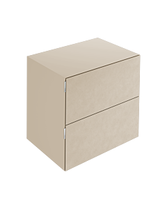 Keuco Edition 11 Art Sideboard 32542810801 80x70x49cm, 2 Frontauszüge, Innenbeleuchtung, Lack seidenmatt, Keramik, sand, sahara