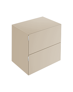 Keuco Edition 11 Art Sideboard 32542850800 80x70x49cm, 2 Frontauszüge, Glas satiniert, sand