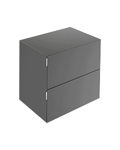 Keuco Edition 11 Art Sideboard 32542870801 80x70x49cm, 2 front drawers, interior lighting, satin glass, smoke