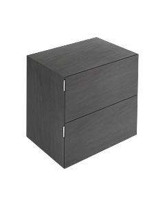 Keuco Edition 11 Art sideboard 32542920800 80x70x49cm, 2 front pull-outs, Bathroom ceramics , basalt