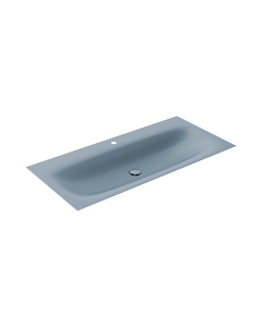 Keuco Edition 11 Art Einbauwaschtisch 32590531201 1 Hahnloch, 120,6 x 0,4 x 49,3 cm, blue satin