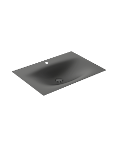 Keuco Edition 11 Art Einbauwaschtisch 32590540801 1 Hahnloch, 80,6 x 0,4 x 49,3 cm, smoke