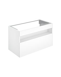 Keuco Stageline meuble sous-lavabo 32872290000 100 x 62,5 x 49 cm, Inox laqué mat satiné, Inox verre satiné, sans électricité