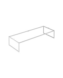 Keuco X-Line Bodengestell 33198140005 120x25x47cm, Dekor trüffel seidenmatt, Glas trüffel klar