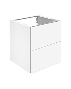 Keuco X-Line Waschtisch-Unterschrank 33143180000 Dekor cashmere matt, Glas cashmere klar, 50x60,5x49cm, 2 Frontauszüge