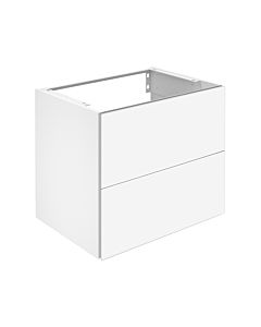 Keuco X-Line Waschtisch-Unterschrank 33153110000 Dekor anthrazit seidenmatt, Glas anthrazit klar, 65x60,5x49cm, 2 Frontauszüge