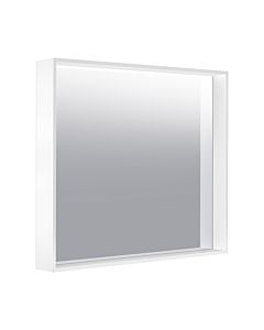 Keuco X-Line Kristallspiegel 33295302500 unbeleuchtet, weiß, 800x700x105mm