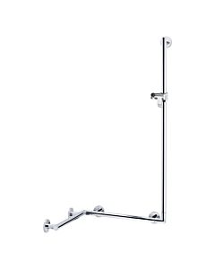 Keuco Duschhandlauf Plan Care 34908014411 mit Stange, verchromt, 400/400/1182mm, mit Halter