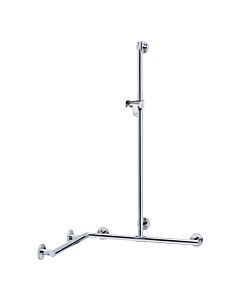 Keuco Duschhandlauf Plan Care 34915019111 chrom, 90 x 110 x 110 cm, m Stange und Halter