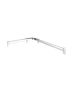 Keuco Axess shower/bath handrail 35011016801 chrome-plated, 650 x 850 mm
