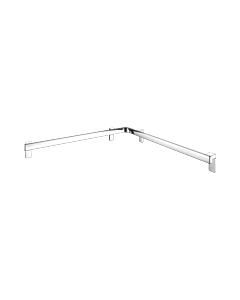 Keuco Axess shower/bath handrail 35011018800 chrome-plated, 850 x 850 mm