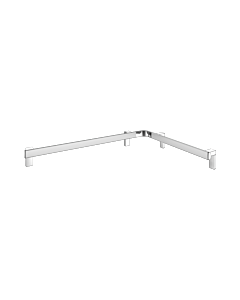 Keuco Axess Dusch-/Wannenhandlauf 35011178602 Aluminium silber-eloxiert/verchromt, 850 x 650 mm