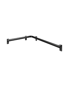 Keuco Axess shower/bath handrail 35011376801 matt black, 650 x 850 mm