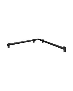 Keuco Barre de douche/baignoire Axess 35011378800 noir mat, 850 x 850 mm